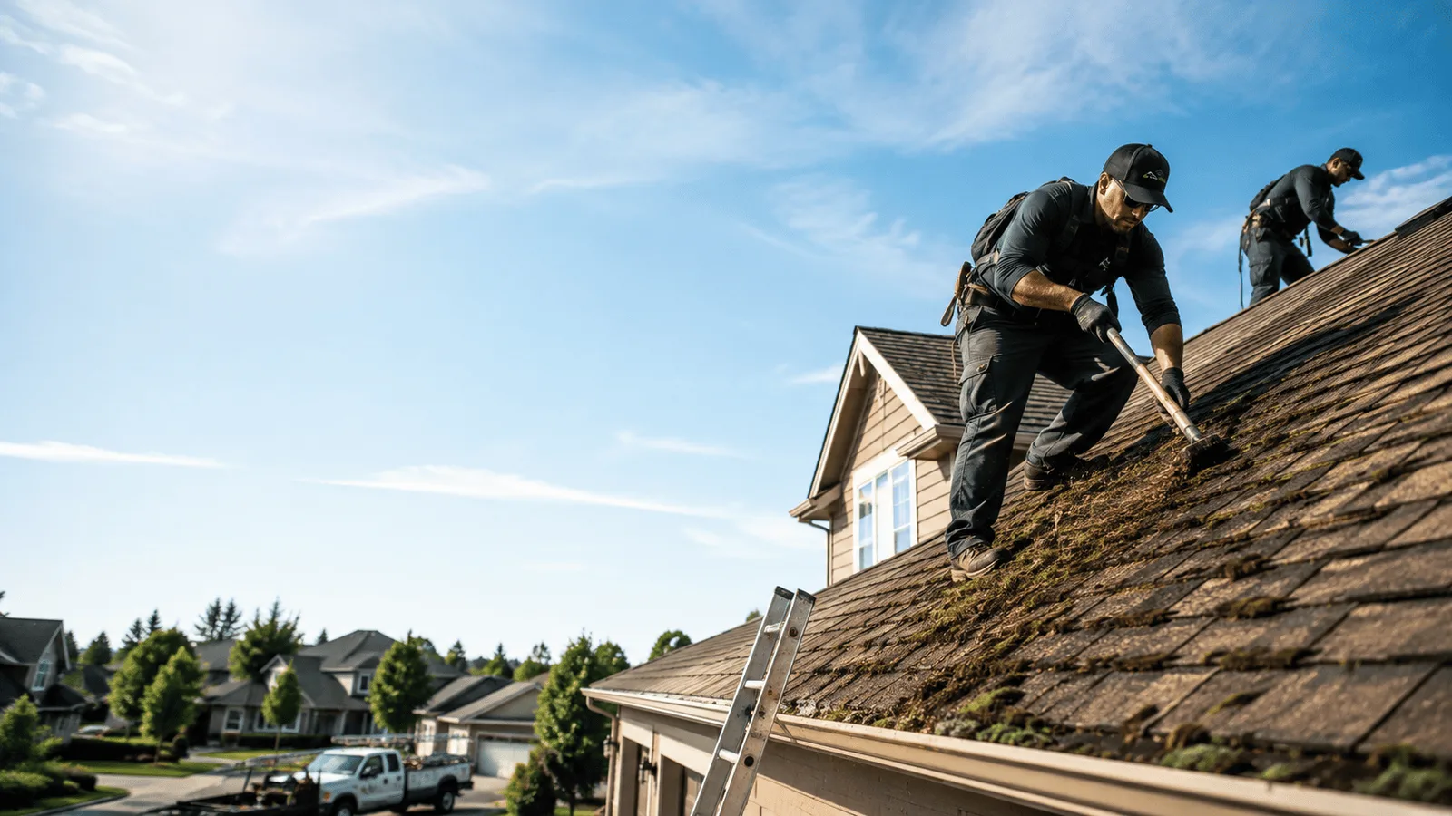 Roof Moss Removal in Eau Claire, WI near me